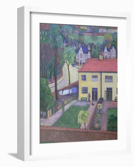 Back Gardens, before 1936-Stanislawa de Karlowska-Framed Giclee Print