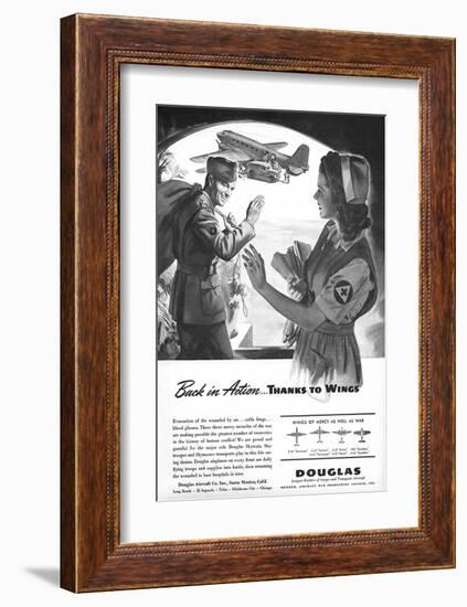 Back in Action Douglas ad-null-Framed Art Print