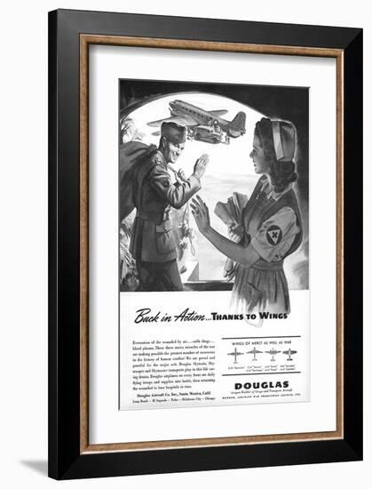 Back in Action Douglas ad-null-Framed Art Print