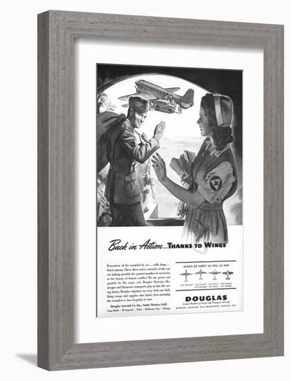 Back in Action Douglas ad-null-Framed Art Print