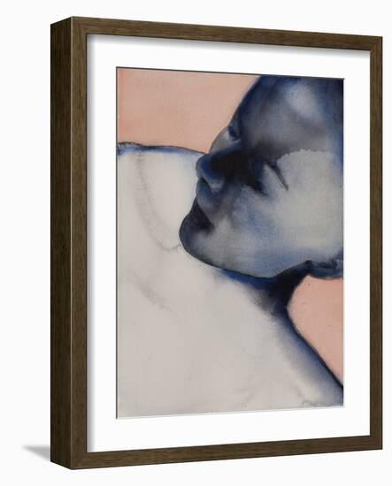 Back in Blue 2, 2020 (W/C on Arches)-Graham Dean-Framed Giclee Print