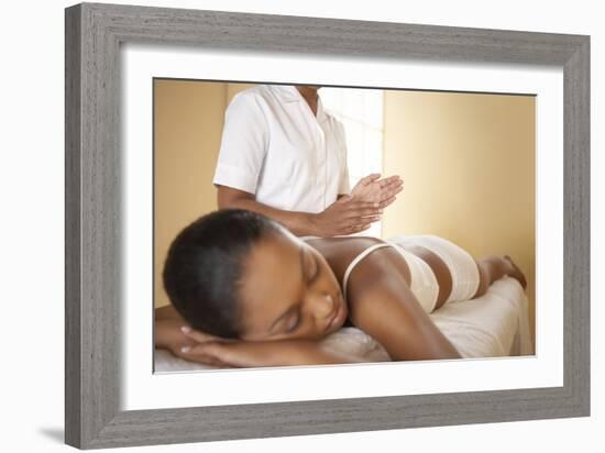 Back Massage-Adam Gault-Framed Photographic Print