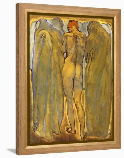 Back of a Nude Woman with Ghosts-Koloman Moser-Framed Premier Image Canvas