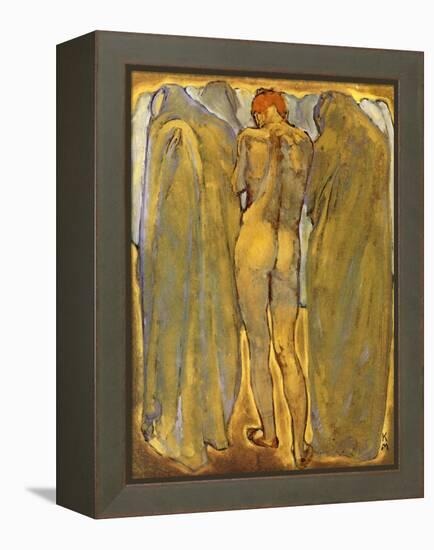 Back of a Nude Woman with Ghosts-Koloman Moser-Framed Premier Image Canvas