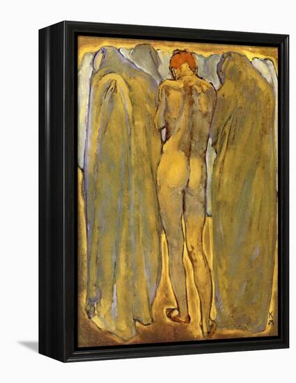 Back of a Nude Woman with Ghosts-Koloman Moser-Framed Premier Image Canvas