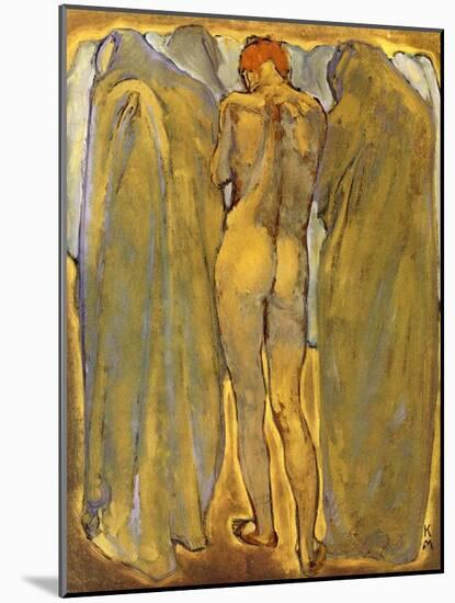 Back of a Nude Woman with Ghosts-Koloman Moser-Mounted Giclee Print