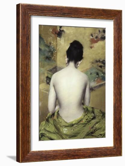 Back of Nude-William Merritt Chase-Framed Giclee Print
