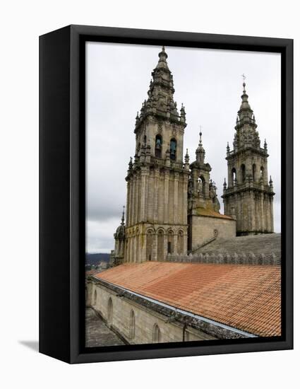 Back of the Bell Towers from Roof of Santiago Cathedral, Santiago De Compostela, Spain-R H Productions-Framed Premier Image Canvas