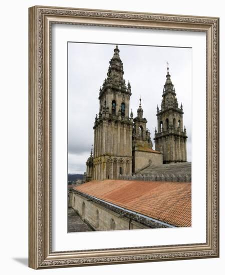 Back of the Bell Towers from Roof of Santiago Cathedral, Santiago De Compostela, Spain-R H Productions-Framed Photographic Print