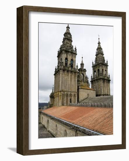 Back of the Bell Towers from Roof of Santiago Cathedral, Santiago De Compostela, Spain-R H Productions-Framed Photographic Print