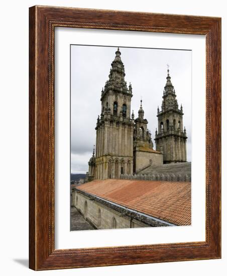 Back of the Bell Towers from Roof of Santiago Cathedral, Santiago De Compostela, Spain-R H Productions-Framed Photographic Print