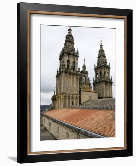 Back of the Bell Towers from Roof of Santiago Cathedral, Santiago De Compostela, Spain-R H Productions-Framed Photographic Print