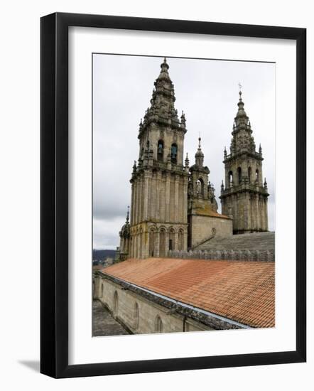 Back of the Bell Towers from Roof of Santiago Cathedral, Santiago De Compostela, Spain-R H Productions-Framed Photographic Print