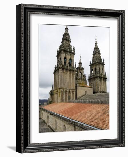 Back of the Bell Towers from Roof of Santiago Cathedral, Santiago De Compostela, Spain-R H Productions-Framed Photographic Print