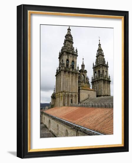 Back of the Bell Towers from Roof of Santiago Cathedral, Santiago De Compostela, Spain-R H Productions-Framed Photographic Print