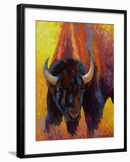 Back Off Bison-Marion Rose-Framed Giclee Print