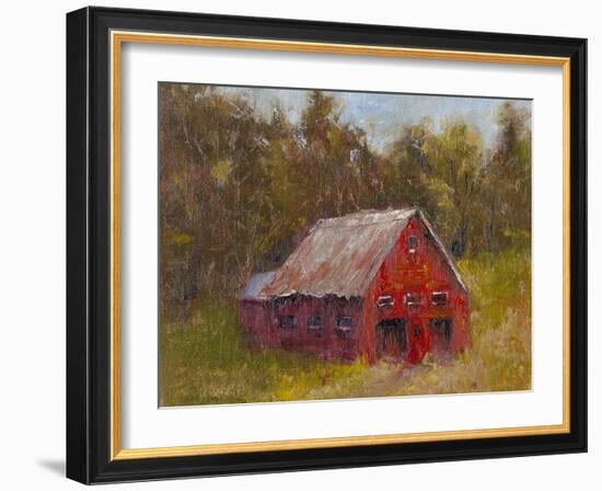 Back Road Barn II-Marilyn Wendling-Framed Art Print