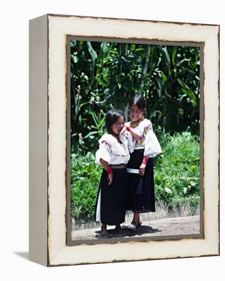 Back-strap Weaving, Ecuador-Charles Sleicher-Framed Premier Image Canvas