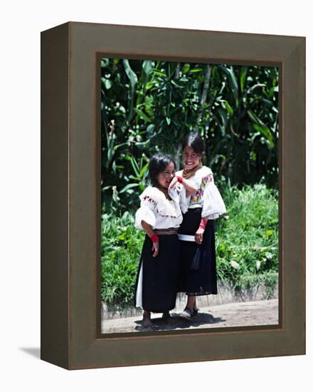 Back-strap Weaving, Ecuador-Charles Sleicher-Framed Premier Image Canvas