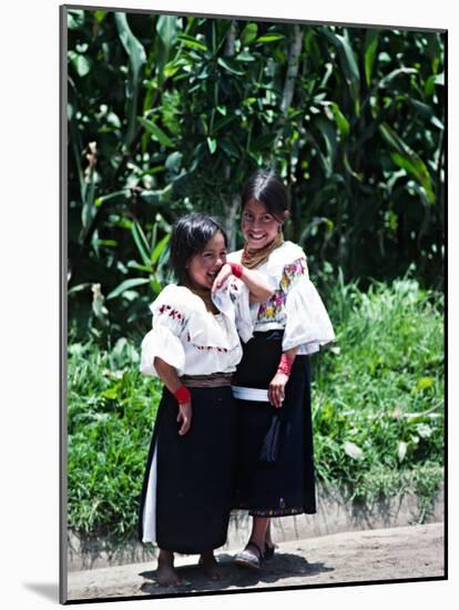 Back-strap Weaving, Ecuador-Charles Sleicher-Mounted Photographic Print
