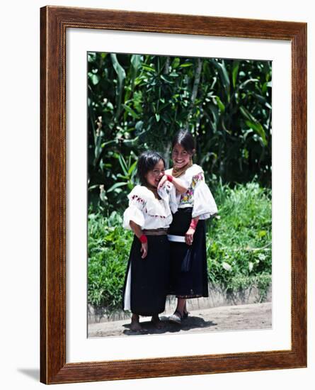 Back-strap Weaving, Ecuador-Charles Sleicher-Framed Photographic Print