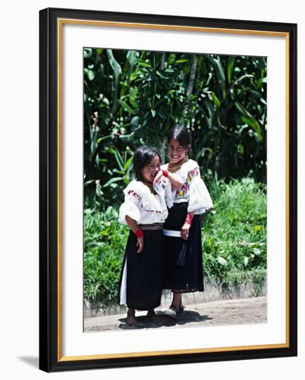 Back-strap Weaving, Ecuador-Charles Sleicher-Framed Photographic Print