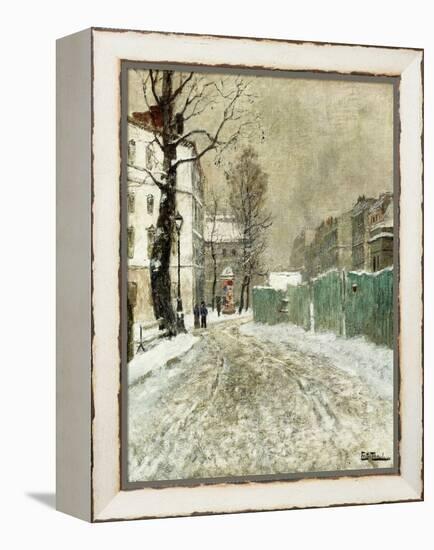 Back Street, Montmartre-Fritz Thaulow-Framed Premier Image Canvas