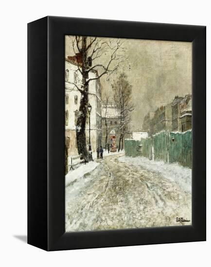 Back Street, Montmartre-Fritz Thaulow-Framed Premier Image Canvas