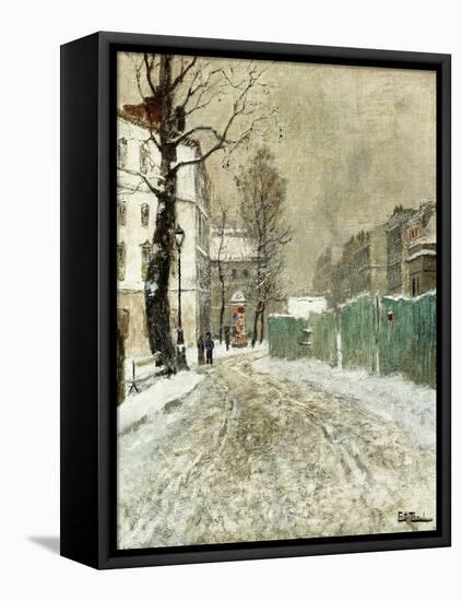 Back Street, Montmartre-Fritz Thaulow-Framed Premier Image Canvas