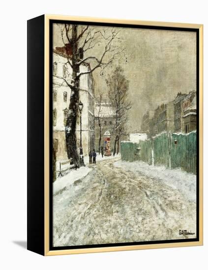 Back Street, Montmartre-Fritz Thaulow-Framed Premier Image Canvas