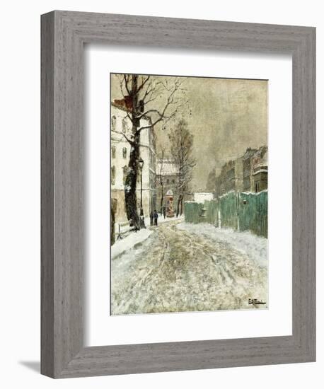 Back Street, Montmartre-Fritz Thaulow-Framed Giclee Print