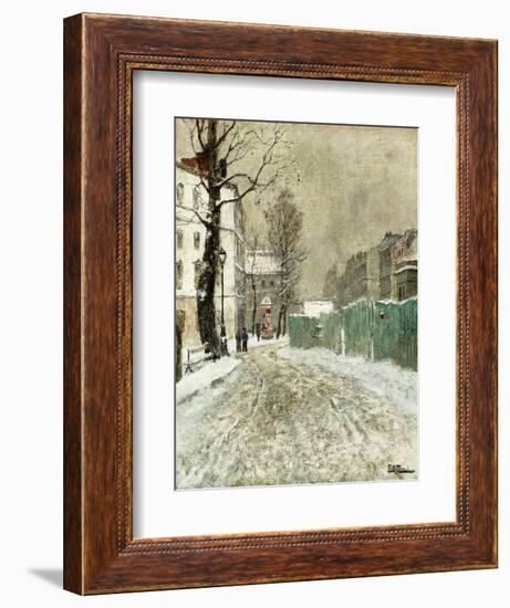 Back Street, Montmartre-Fritz Thaulow-Framed Giclee Print