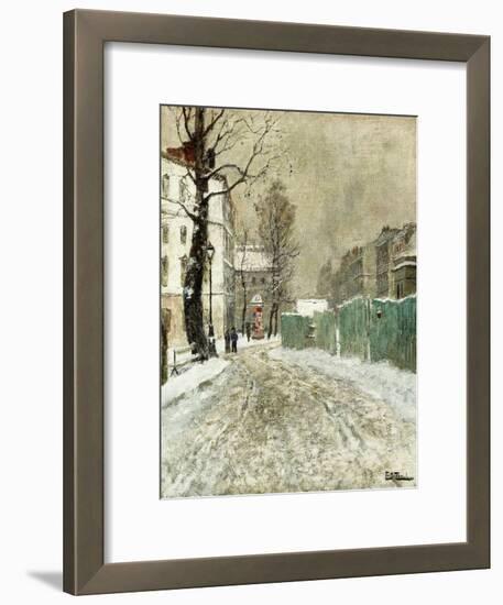 Back Street, Montmartre-Fritz Thaulow-Framed Giclee Print