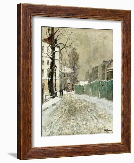 Back Street, Montmartre-Fritz Thaulow-Framed Giclee Print