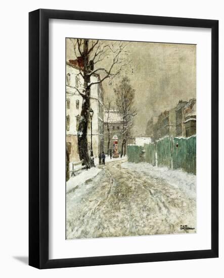 Back Street, Montmartre-Fritz Thaulow-Framed Giclee Print