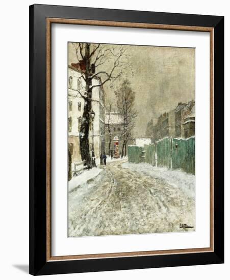 Back Street, Montmartre-Fritz Thaulow-Framed Giclee Print