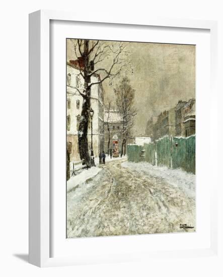 Back Street, Montmartre-Fritz Thaulow-Framed Giclee Print