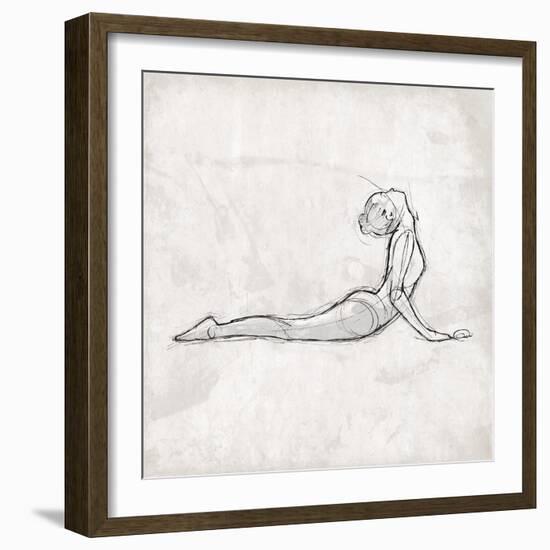 Back Stretch-OnRei-Framed Art Print