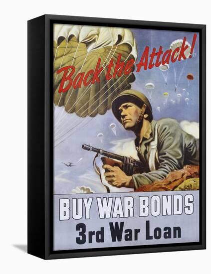 Back the Attack! War Bonds Poster-null-Framed Premier Image Canvas