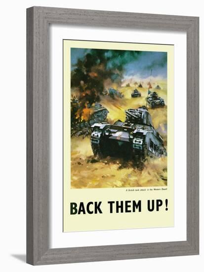 Back Them Up-null-Framed Art Print