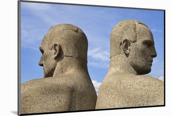 Back to Back, Detail of a Sculptural Group on the Monolith Plateau by Gustav Vigeland, Frogner Park-Eleanor Scriven-Mounted Photographic Print
