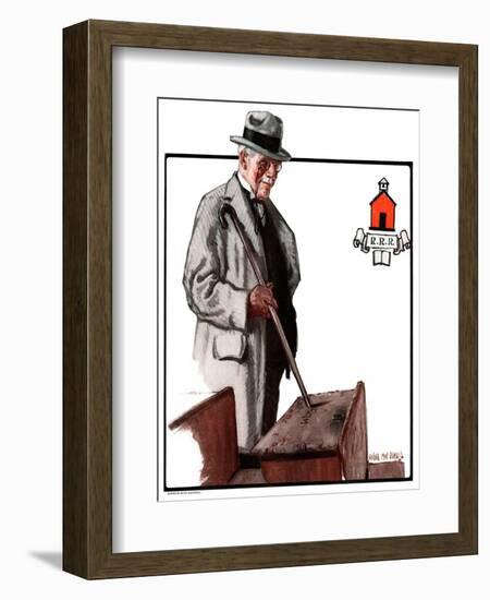 "Back to School,"December 1, 1923-Angus MacDonall-Framed Giclee Print