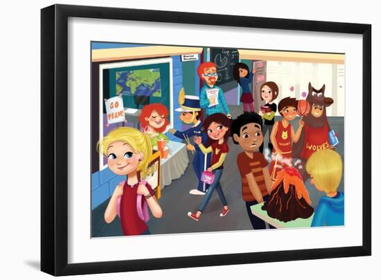 Back to School - Jack & Jill-Tatevik Avakyan-Framed Giclee Print