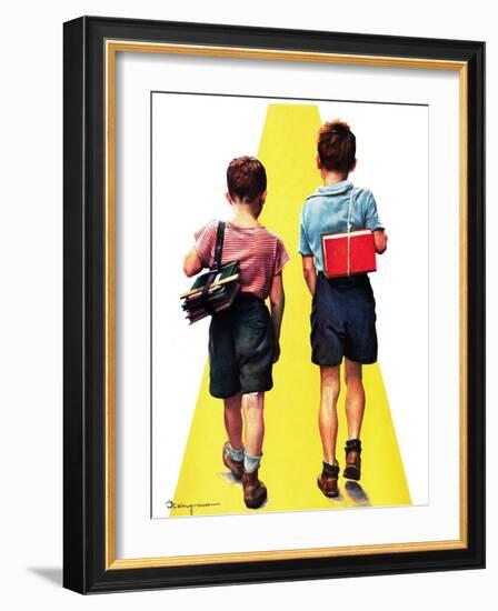 "Back to School,"September 11, 1937-Robert C. Kauffmann-Framed Giclee Print