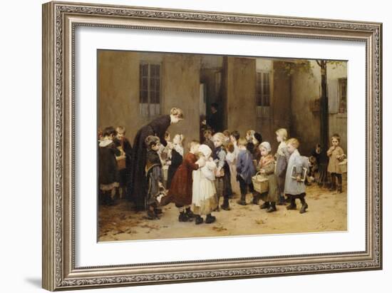 Back to School-Henri Jules Jean Geoffroy-Framed Giclee Print