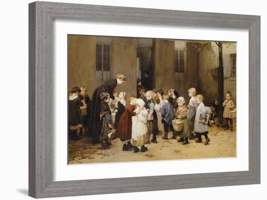 Back to School-Henri Jules Jean Geoffroy-Framed Giclee Print