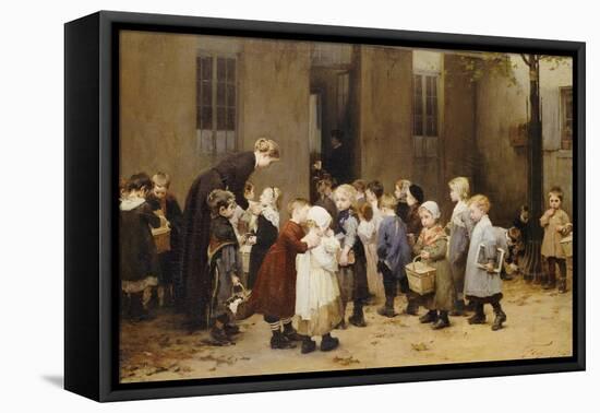 Back to School-Jules Jean Geoffroy-Framed Premier Image Canvas