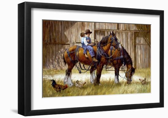 Back to the Barn-Jim Daly-Framed Art Print