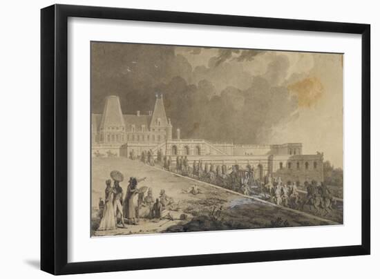 Back to the Drive for Mr Dauphin Old Castle of Meudon-Jean Baptiste Isabey-Framed Giclee Print