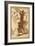 Back View of a Water Carrier, Another Figure Beyond Him-Salvator Rosa-Framed Giclee Print